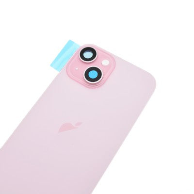 Brown Rear Cover Glass with Camera Lens Glass and Magsafe Magnet for iPhone 15-Pink Brown Rear Cover Glass with Camera Lens Glass and Magsafe Magnet for iPhone 15-Pink